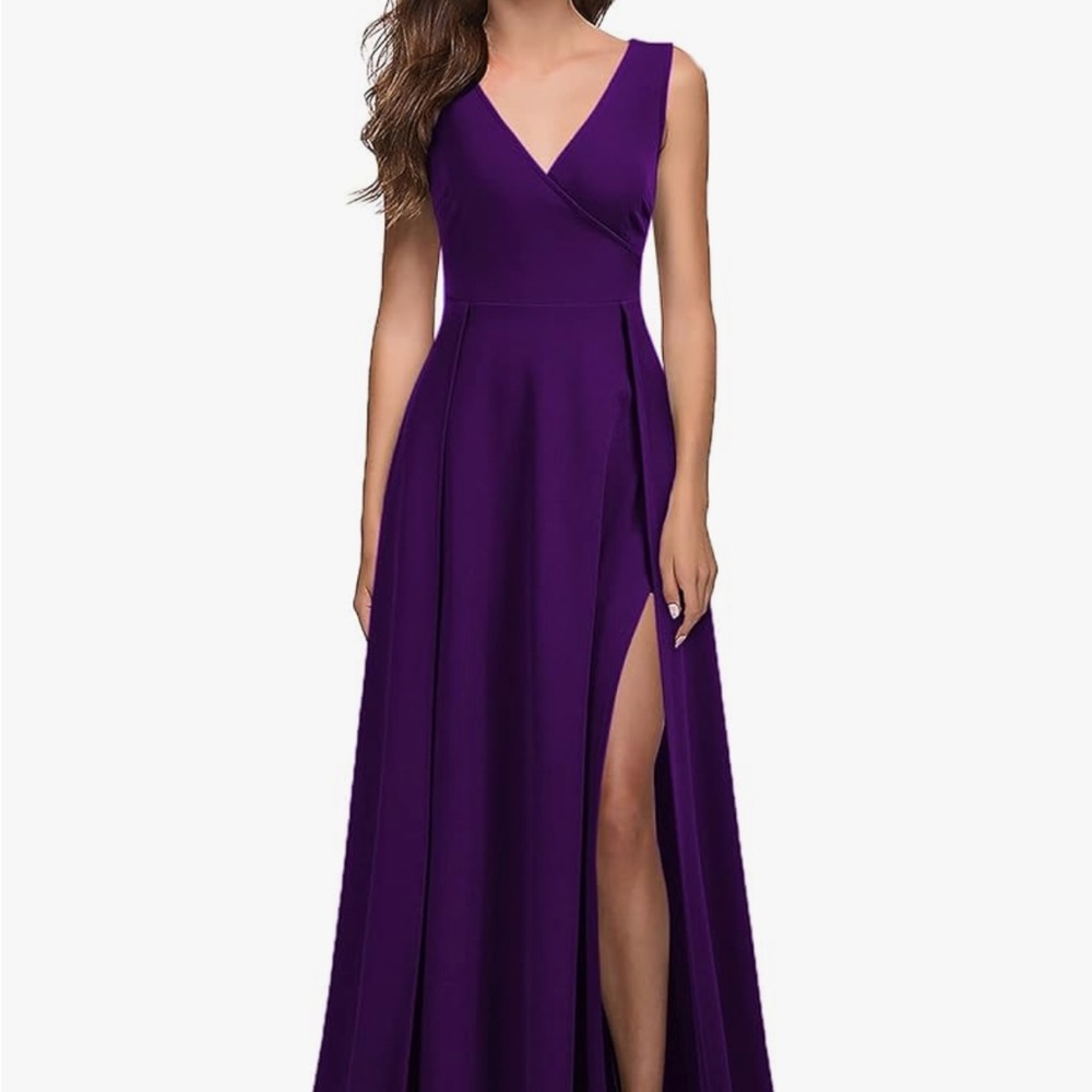 Elegant Purple Evening Gown